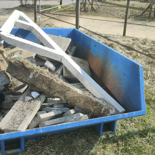 Vier Kubikmeter Mulde – war auch nötig IMG20220306135311